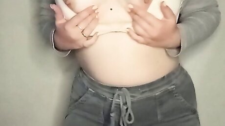 just dancing) just eating candy) to the music) showed panties))