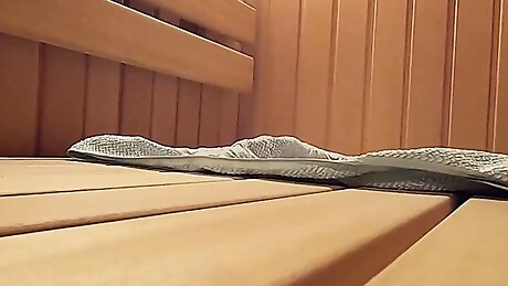 PUBLIC SAUNA - CAUGHT MASTURBATING