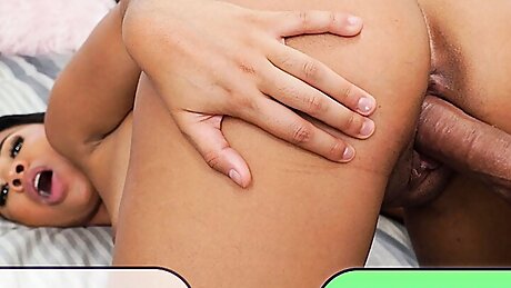 SEX SELECTOR - Step Sister Lessons With Ameena Green