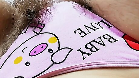 Hairy bush in panties compilation