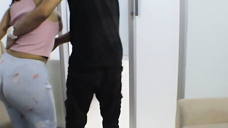 Take advantage of the fact that my stepbrother gives me a massage so that later he hits me a delicious fuck