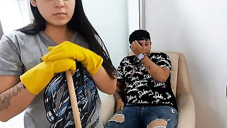 My best friend fucks the housemaid