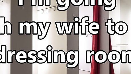 I rub my dick on her ass in a store