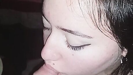 Cute Teen Sucking Dick Blowjob On The Floor