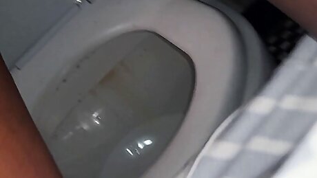 Disgusting stupid pussy spilled pee rain too soon