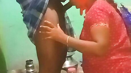 Tamil aunty doggy style with hasband