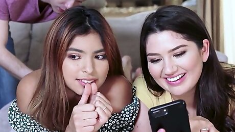 FreeUse Fantasy - Horny Stepbro Fucks His Stepsister's Best Friend Hazel Heart In Front Of Her