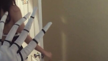 DadCrush - Sweet Babe Celebrated Halloween By Getting Her Tight Twat Plowed Hard By Big Cock