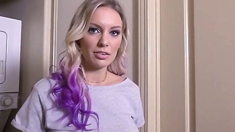 PervMom - Sexy Blonde Milf Gets Her Bubble Butt Bouncing While Being Drilled By Massive Cock