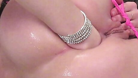 Young Blonde Teen Fisting her asshole and Squirts