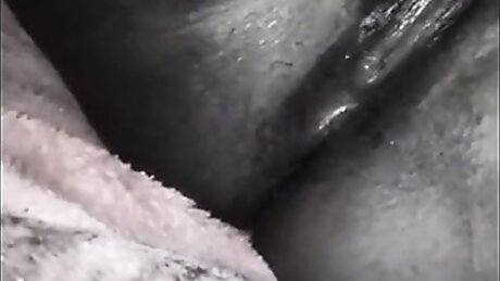 Ethiopian Mom masturbates until she cums.