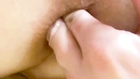 Stretching my tight teen ass