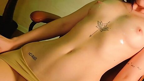 nude color pantyhose oiled fun until cum