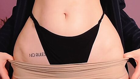 secretary in nude pantyhose