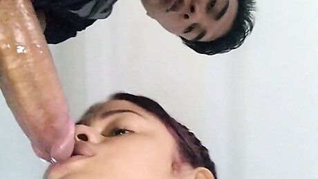 fucked by my black bull while my cuckold husband is sitting on the living room watching us in voyeur fetish