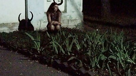 Dance with Shadow on White Wall outdoor