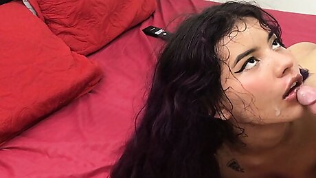 Fuck my horny stepsister and she swallows my milk