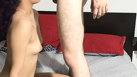 He entered my stepbrother's room and I find him masturbating