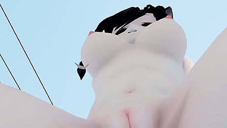 The cutie loves sex in nature and with pleasure allows her virgin pussy to be fucked by a random driver