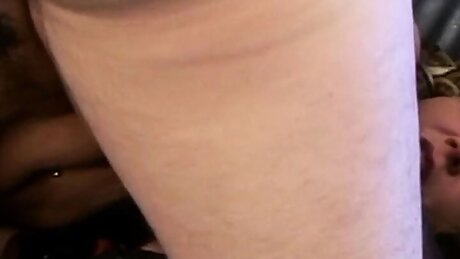 STRAIGHT PORN blonde cougar fucked bareback by big cock and cum in the mouth 19