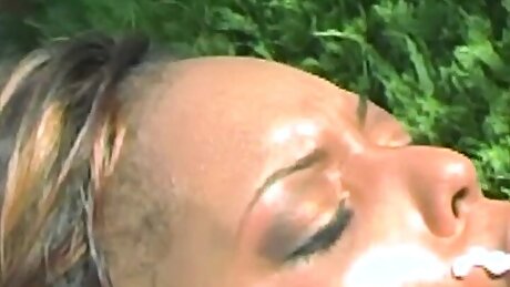 STRAIGHT PORN blonde cougar fucked bareback by big cock and cum in the mouth 18