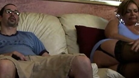 STRAIGHT PORN blonde cougar fucked bareback by big cock and cum in the mouth 13