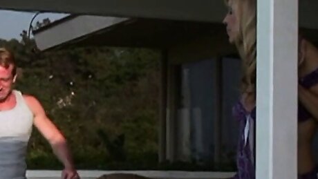 STRAIGHT PORN blonde cougar fucked bareback by big cock and cum in the mouth 8