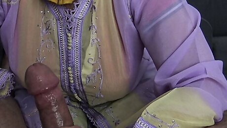 Pakistani Stepmom Makes Him Cum Hard