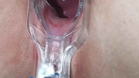 Examination of the cervix