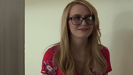 BRCC - Shy Blonde Teen Peyton Gets Creampied in her Casting!