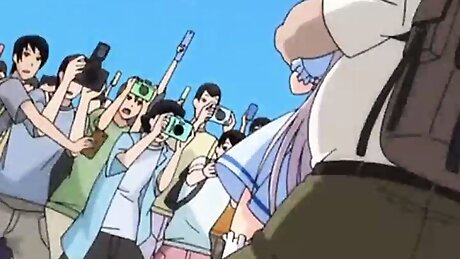 Aya Hinata Is So Broke She Will Do Anything For Some Extra Cash Even Take A Huge Bukkake In Public - Hentai Pros