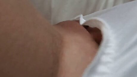 I like to cum in my white panties - moaning asmr, pussy fingering sounds
