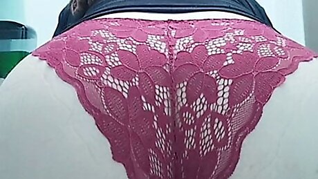 sexy latina mexican milf  hot secretary does a stripteace show from the bathroom of her office and shows her whole ass