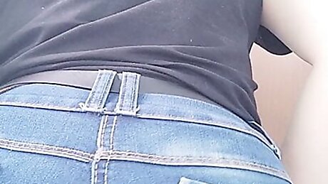 sexy mexican milf latina  hot secretary does a stripteace show from the bathroom of her office and shows her whole ass