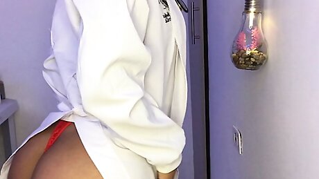 real nurse hot at home