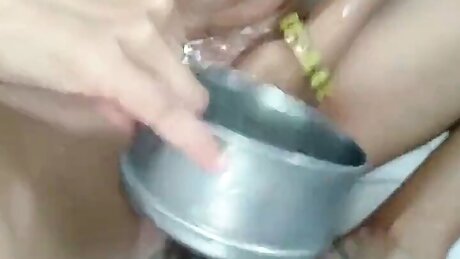 Made a video of baby sister-in-law taking a bath