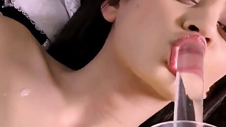 arabian girl playing with exotic toy