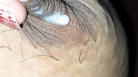 Indian Desi Bhabhi's Nice Breast Milking Lactating & Hubby Cock receives the Milk