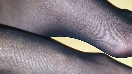 Nylon feet Cumshot compilation #2