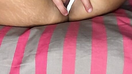 Masturbation on her mums couch