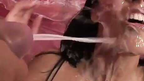 Pussy fucked bukkake babe is licked