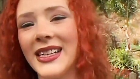 Redhead Teen Goes Crazy for DP
