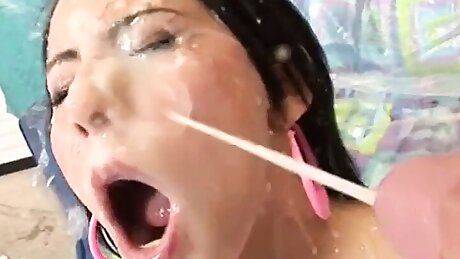 Madison Ivy cum slut gets drenched