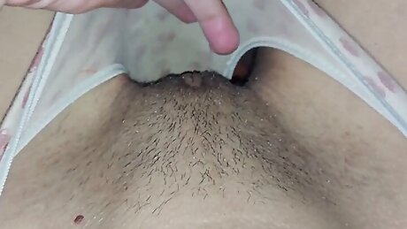 POV evening masturbation of wet pussy
