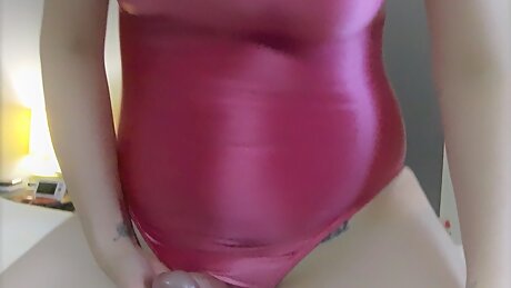 One Piece Pink Swimsuit Grind and Huge Cum