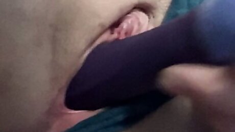 Horny teen slut fucks her dildo part 2