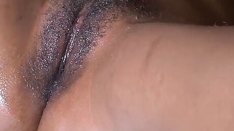 African girl seduces girl's boy friend into licking her pussy