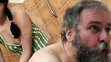 Teen physio fucks gramps after faking injury