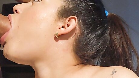 College teen tummy is full of stepdaddy's cum