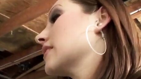 Slutty teen is bent over and fucked